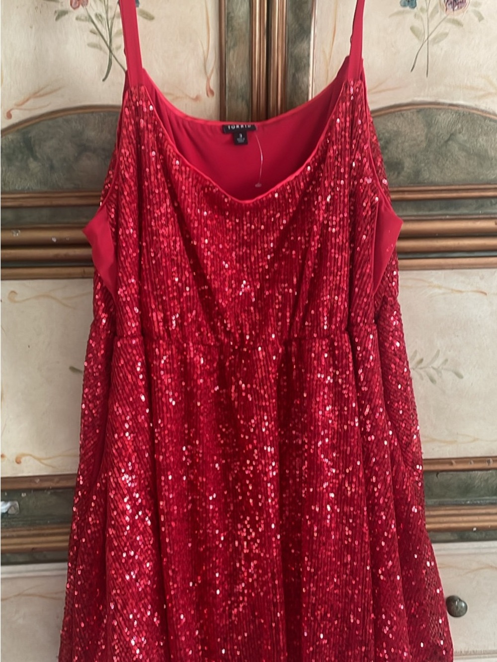 torrid Red Sequin Party Dress